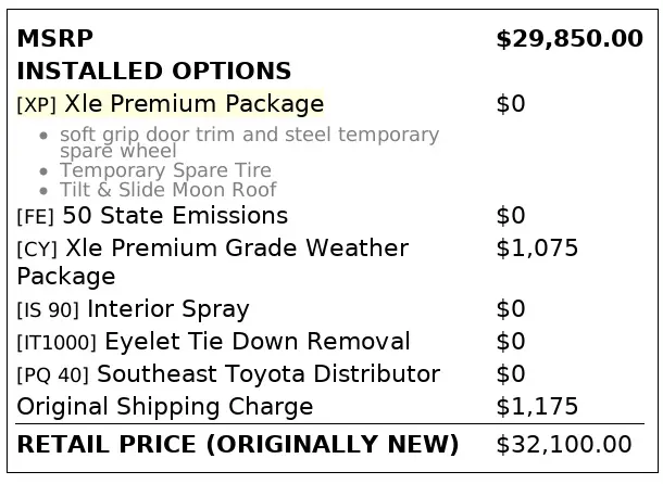 Florida Fine Cars - Used TOYOTA RAV4 2020 ORLANDO XLE PREMIUM