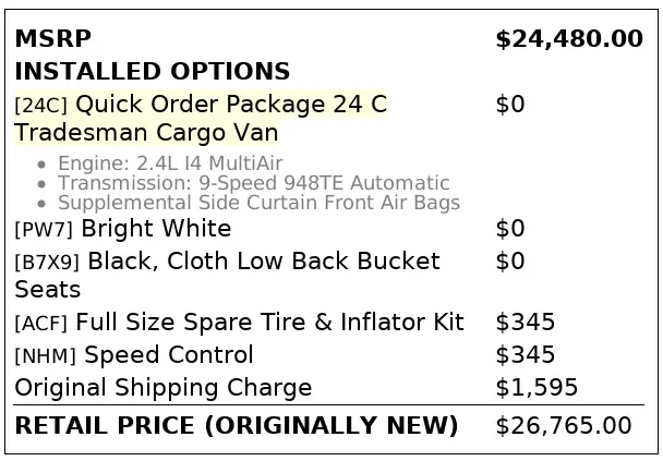 Florida Fine Cars - Used RAM PROMASTER CITY 2020 ORLANDO TRADESMAN