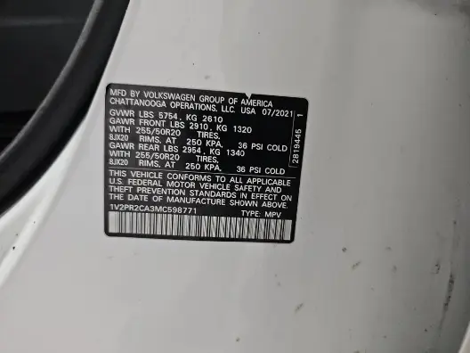 Florida Fine Cars - Used VOLKSWAGEN ATLAS 2021 MIAMI 3.6L V6 SE W/TECHNOLOGY R-LINE