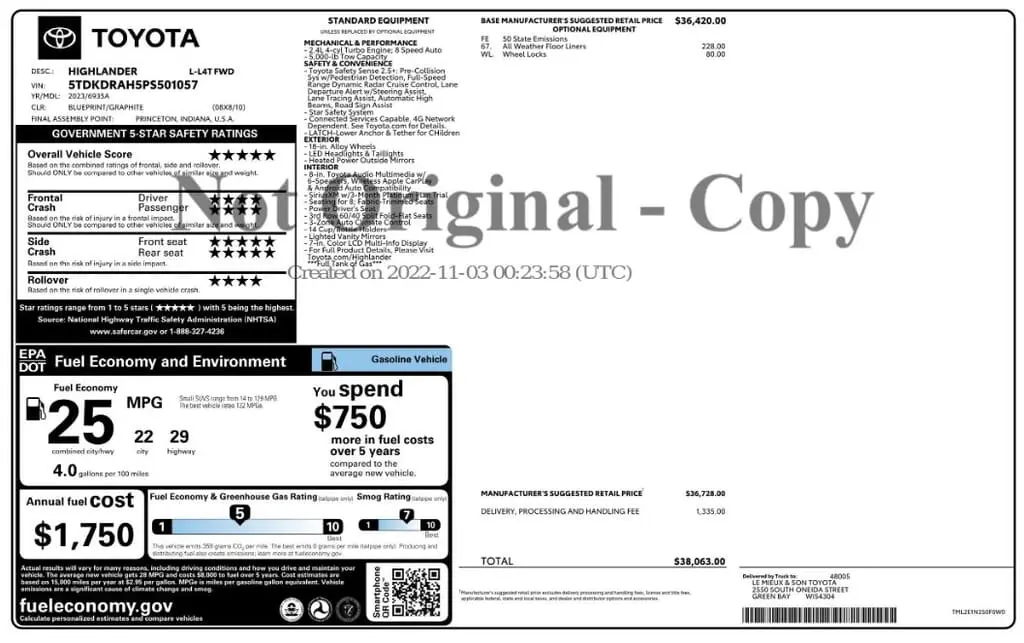 Florida Fine Cars - Used TOYOTA HIGHLANDER 2023 MIAMI L
