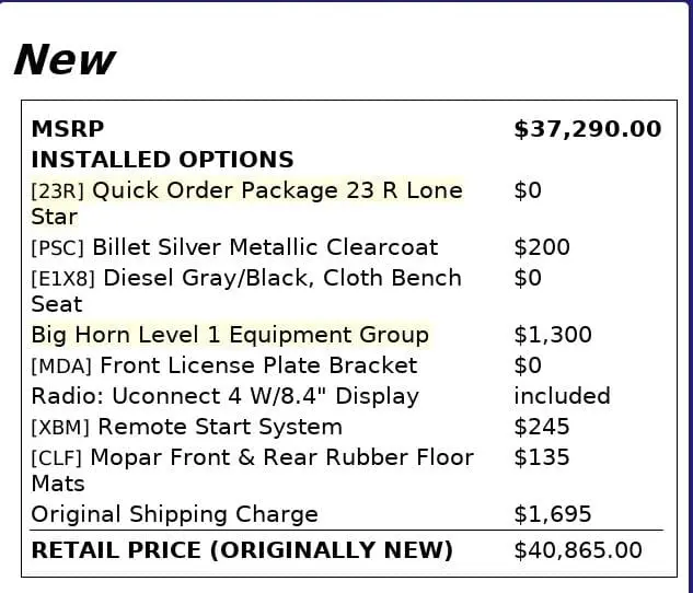 Florida Fine Cars - Used RAM 1500 2021 WEST PALM LONE STAR