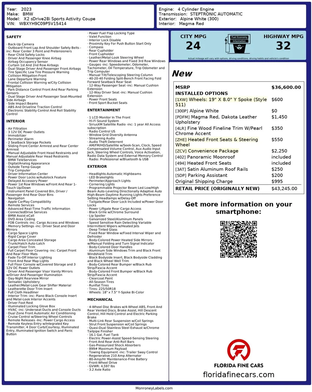 Florida Fine Cars - Used BMW X2 2023 WEST PALM SDRIVE28I