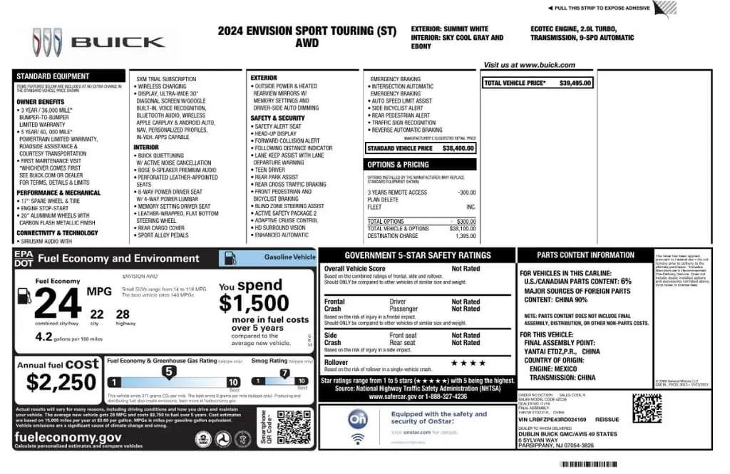 Florida Fine Cars - Used BUICK ENVISION 2024 MIAMI SPORT TOURING