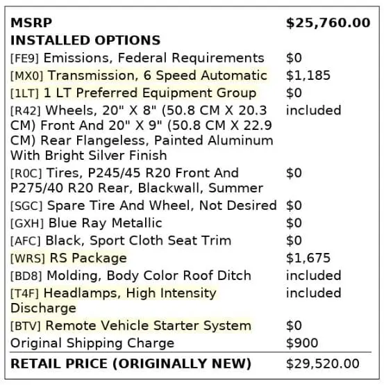 Florida Fine Cars - Used CHEVROLET CAMARO 2013 MIAMI LT