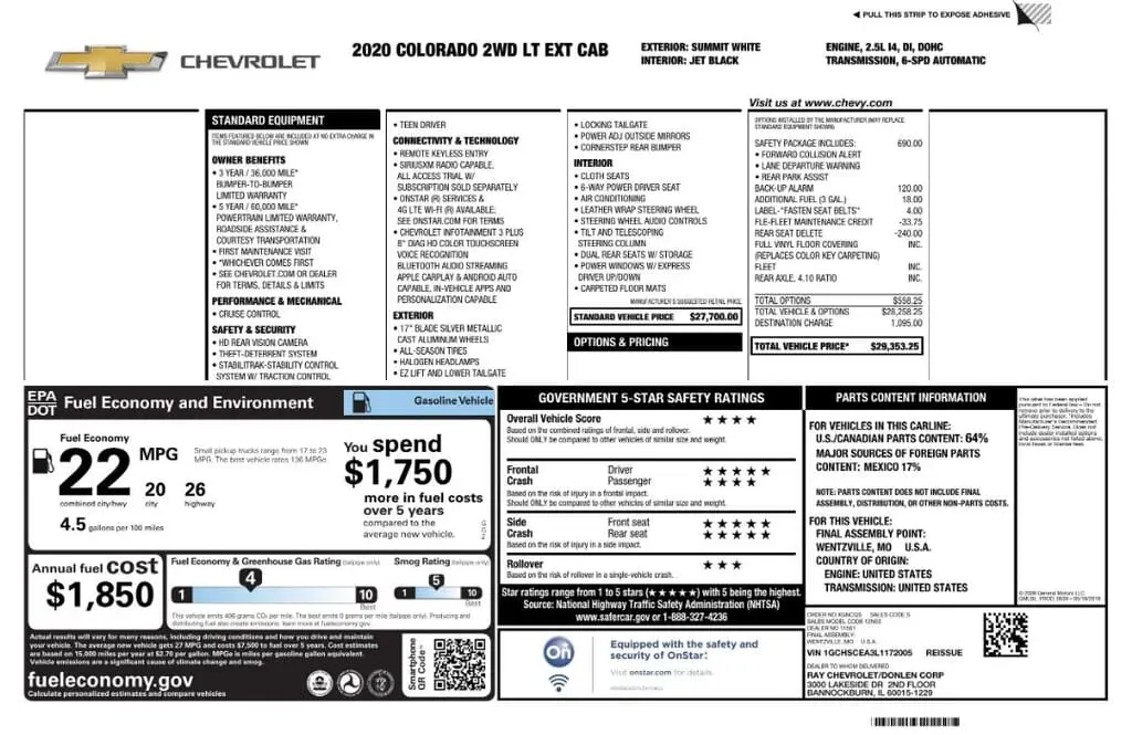 Florida Fine Cars - Used CHEVROLET COLORADO 2020 MARGATE 2WD LT