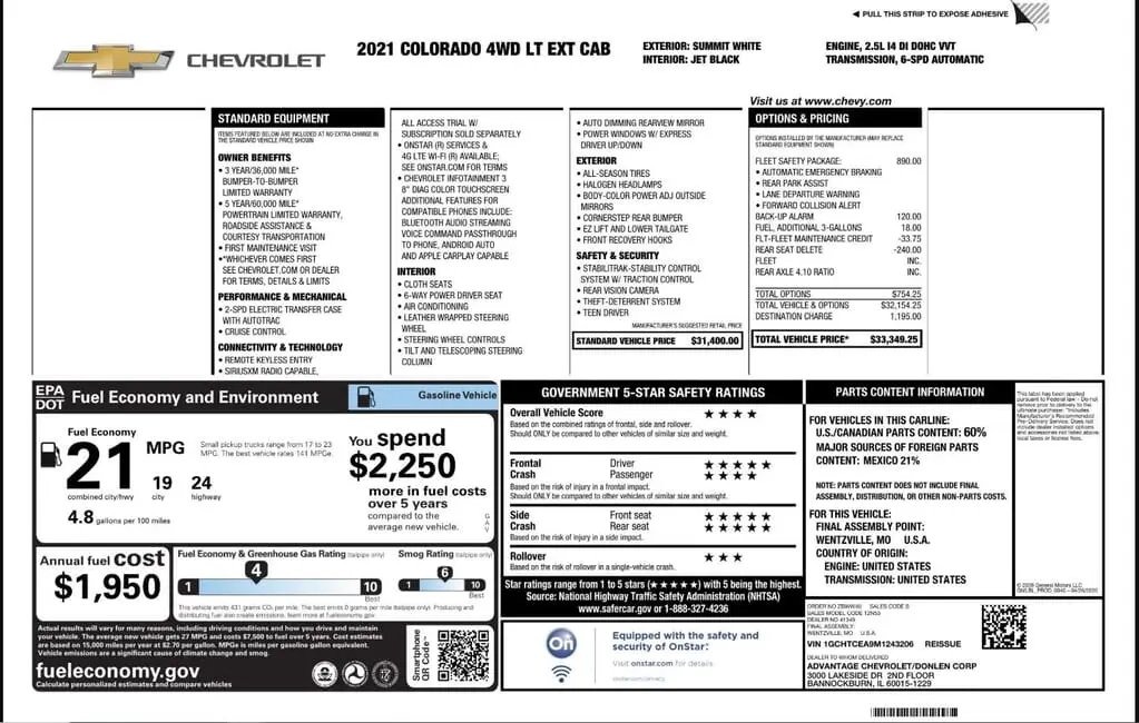 Florida Fine Cars - Used CHEVROLET COLORADO 2021 WEST PALM 4WD LT