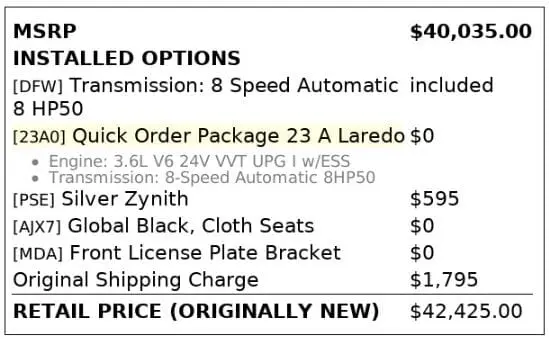Florida Fine Cars - Used JEEP GRAND CHEROKEE 2023 MARGATE LAREDO
