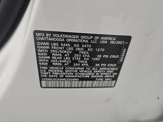 Florida Fine Cars - Used VOLKSWAGEN ATLAS CROSS SPORT 2021 ORLANDO 2.0T SE W/TECHNOLOGY