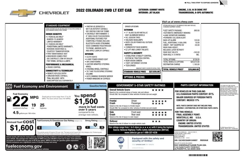 Florida Fine Cars - Used CHEVROLET COLORADO 2022 MIAMI 2WD LT