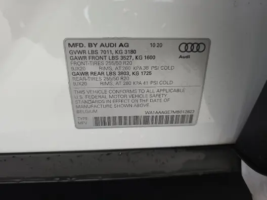 Florida Fine Cars - Used AUDI E-TRON 2021 MARGATE PREMIUM