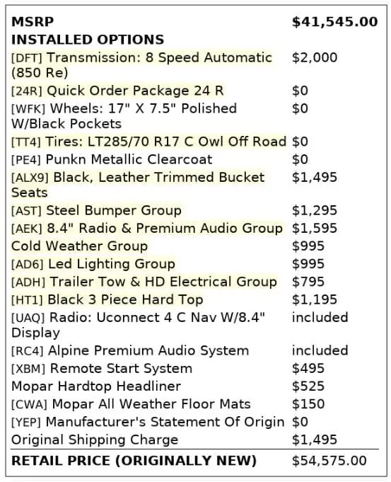 Florida Fine Cars - Used JEEP WRANGLER UNLIMITED 2019 MIAMI RUBICON