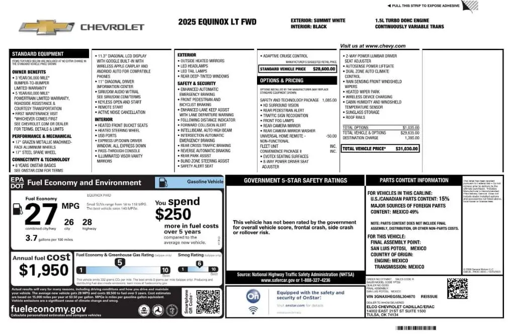 Florida Fine Cars - Used CHEVROLET EQUINOX 2025 WEST PALM FWD LT