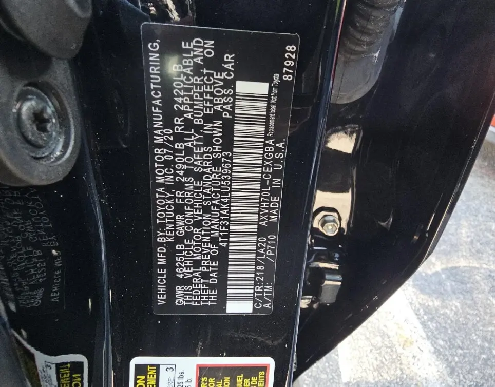 Florida Fine Cars - Used TOYOTA CAMRY 2020 MARGATE HYBRID XLE