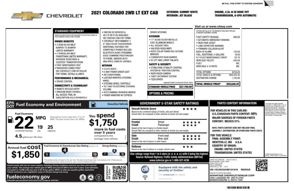 Florida Fine Cars - Used CHEVROLET COLORADO 2021 MIAMI 2WD LT