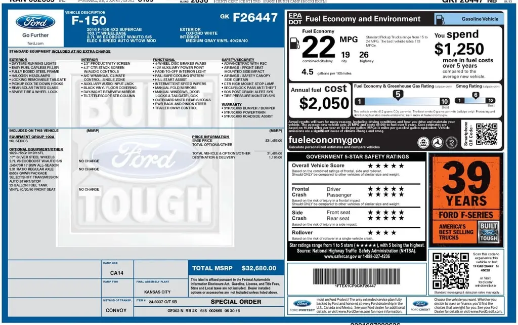 Florida Fine Cars - Used FORD F-150 2016 ORLANDO XL
