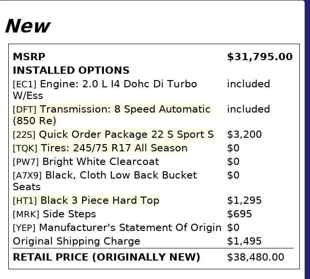 Florida Fine Cars - Used JEEP WRANGLER UNLIMITED 2020 WEST PALM SPORT S