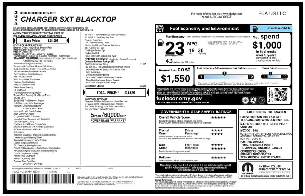 Florida Fine Cars - Used DODGE CHARGER 2018 MARGATE SXT