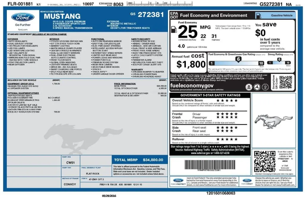 Florida Fine Cars - Used FORD MUSTANG 2016 MIAMI ECOBOOST