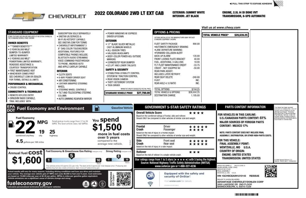 Florida Fine Cars - Used CHEVROLET COLORADO 2022 WEST PALM 2WD LT