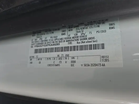 Florida Fine Cars - Used FORD TRANSIT PASSENGER WAGON 2023 WEST PALM XLT