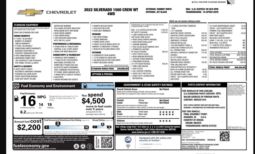 Florida Fine Cars - Used CHEVROLET SILVERADO 1500 2022 WEST PALM WORK TRUCK