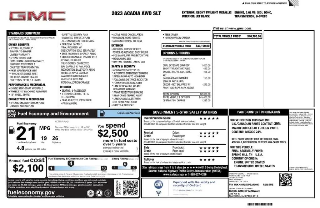 Florida Fine Cars - Used GMC ACADIA 2023 MIAMI SLT