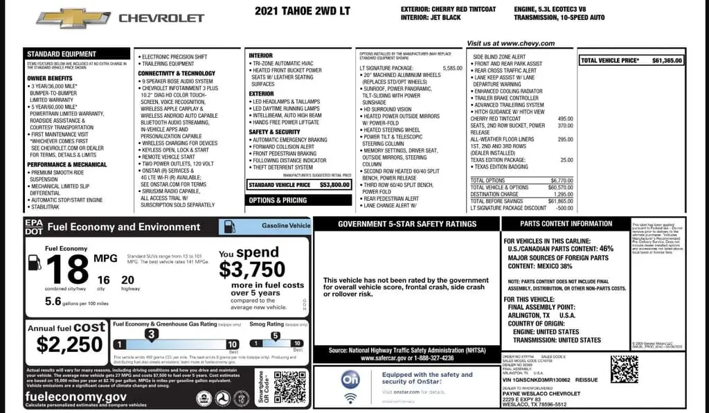 Florida Fine Cars - Used CHEVROLET TAHOE 2021 WEST PALM LT