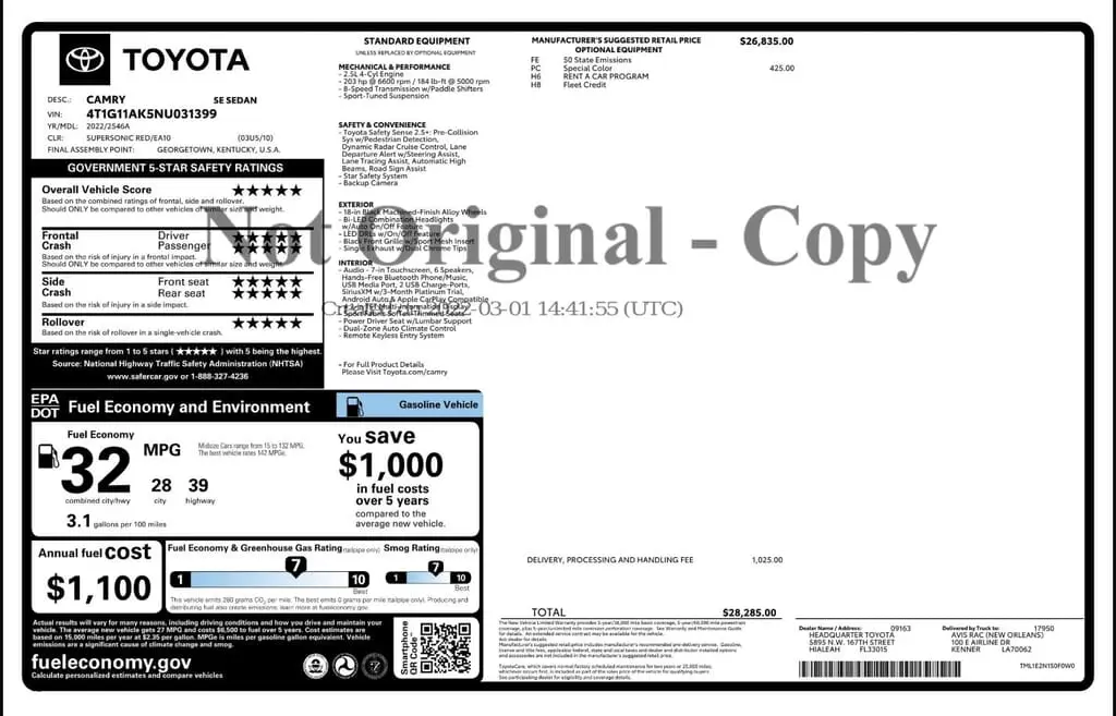 Florida Fine Cars - Used TOYOTA CAMRY 2022 WEST PALM SE