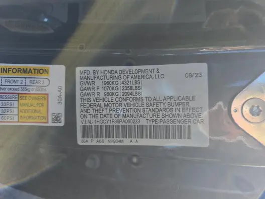 Florida Fine Cars - Used HONDA ACCORD 2023 MARGATE EX