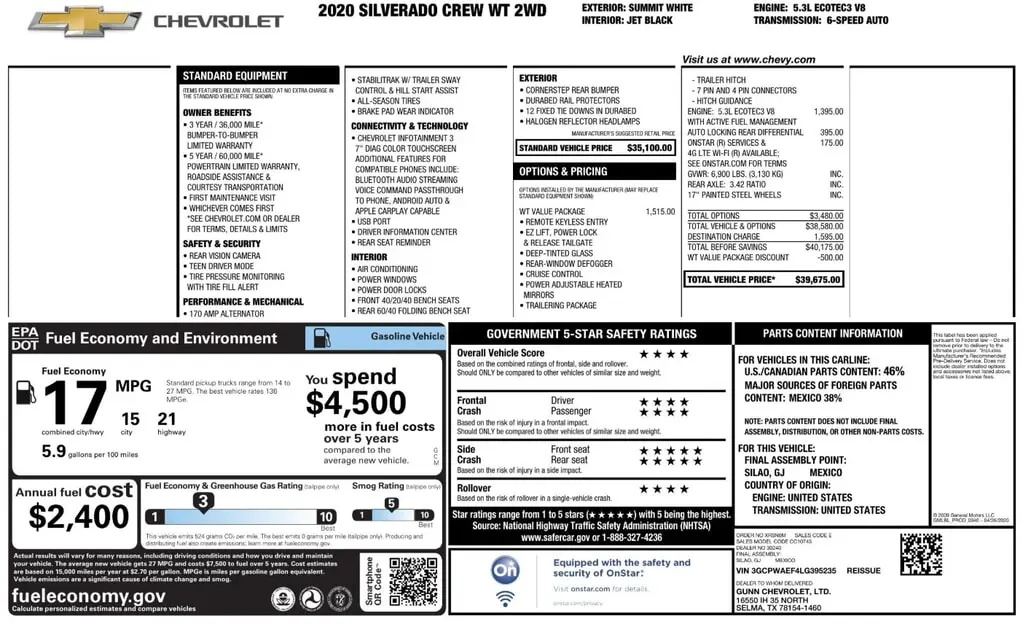 Florida Fine Cars - Used CHEVROLET SILVERADO 1500 2020 ORLANDO WORK TRUCK