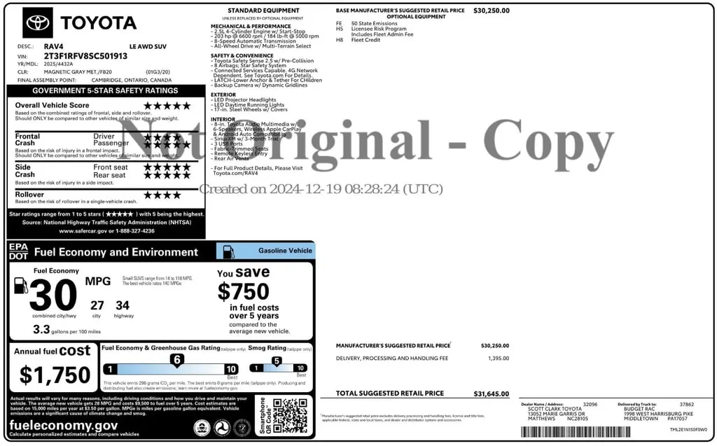 Florida Fine Cars - Used TOYOTA RAV4 2025 ORLANDO LE