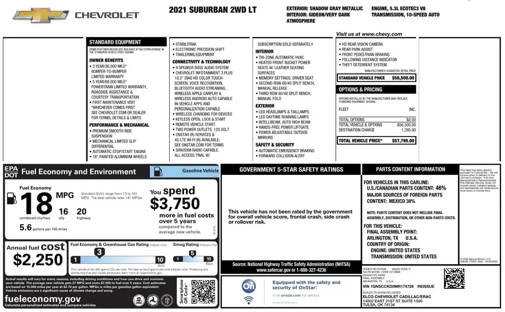Florida Fine Cars - Used CHEVROLET SUBURBAN 2021 ORLANDO LT