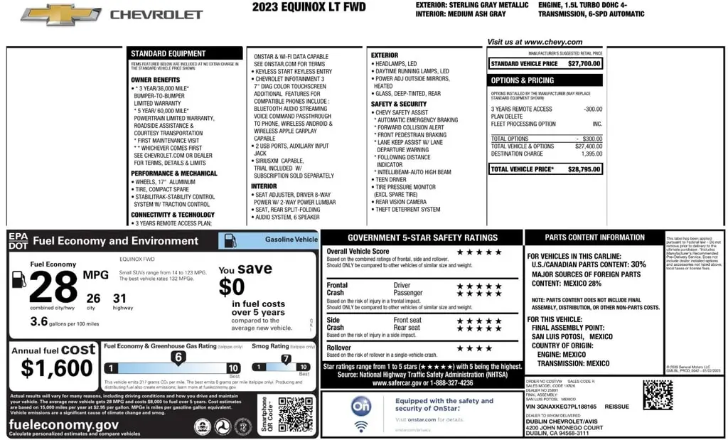 Florida Fine Cars - Used CHEVROLET EQUINOX 2023 ORLANDO LT
