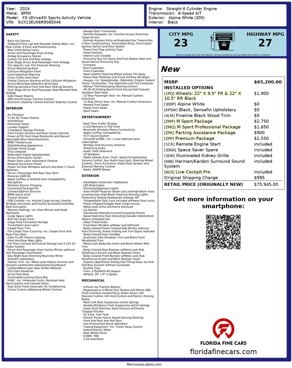 Florida Fine Cars - Used BMW X5 2024 MIAMI SDRIVE40I