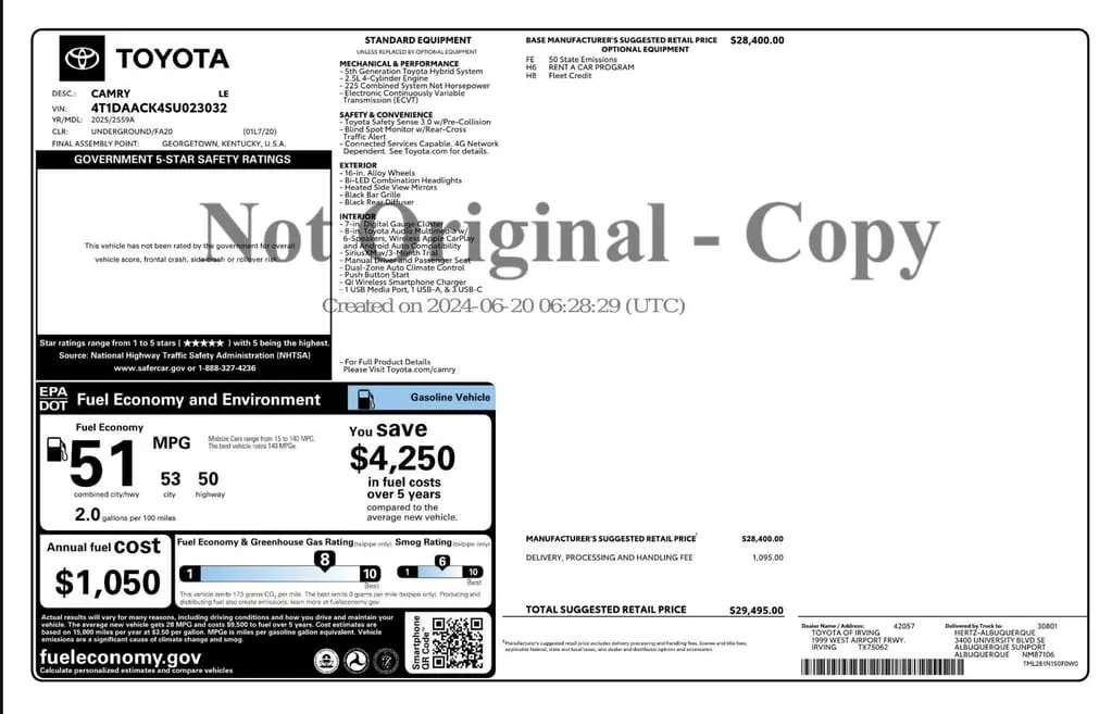 Florida Fine Cars - Used TOYOTA CAMRY 2025 WEST PALM LE