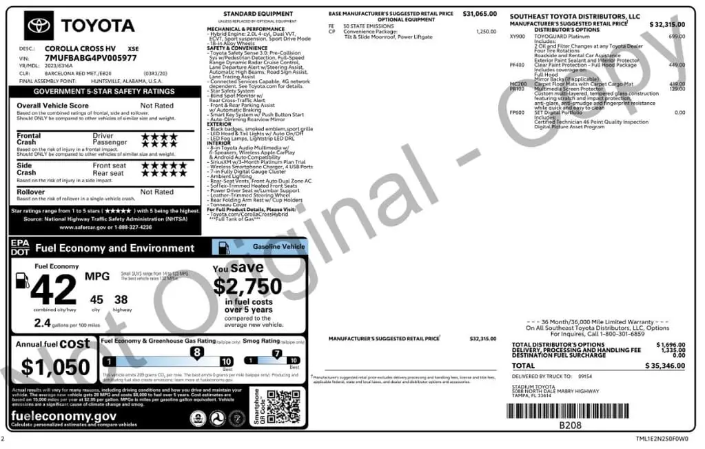 Florida Fine Cars - Used TOYOTA COROLLA CROSS 2023 MARGATE HYBRID S