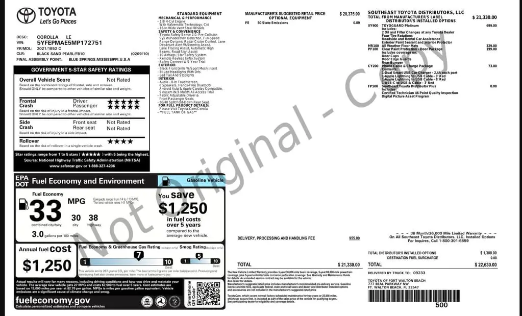 Florida Fine Cars - Used TOYOTA COROLLA 2021 WEST PALM LE