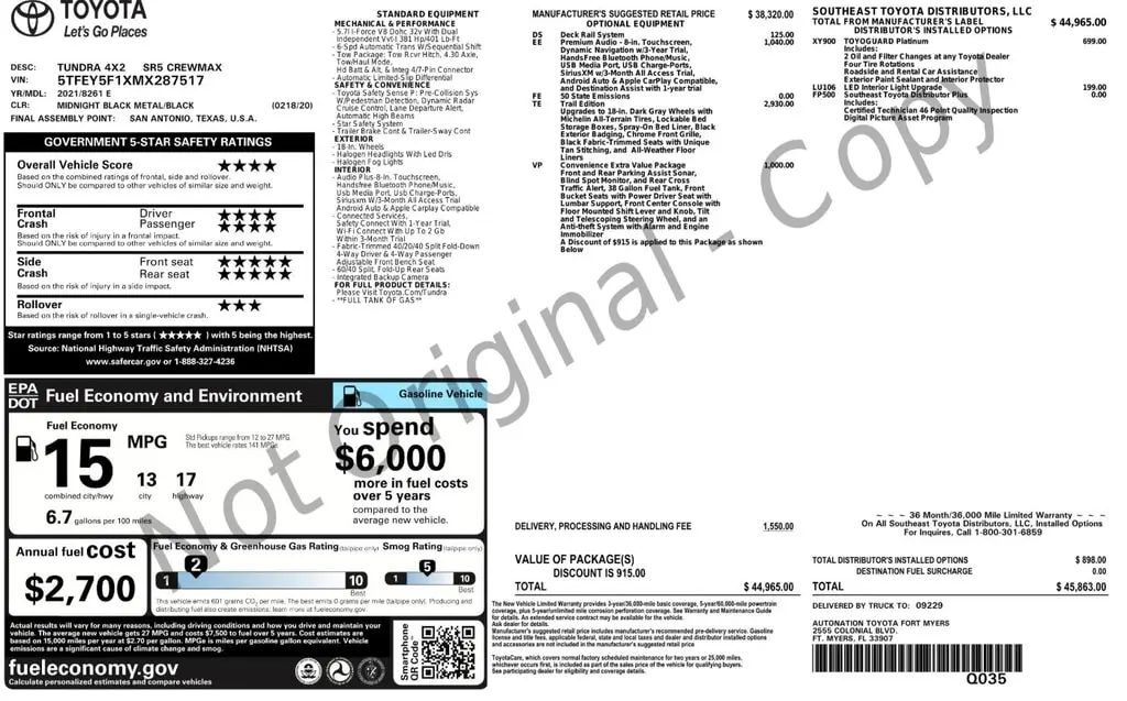 Florida Fine Cars - Used TOYOTA TUNDRA 2WD 2021 ORLANDO SR5