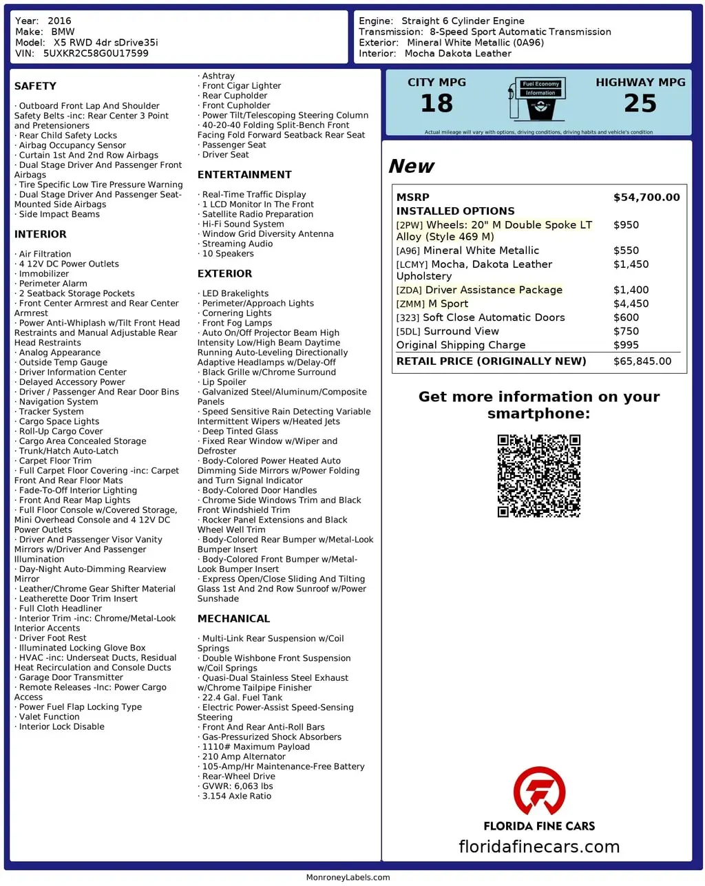 Florida Fine Cars - Used BMW X5 2016 MIAMI SDRIVE35I