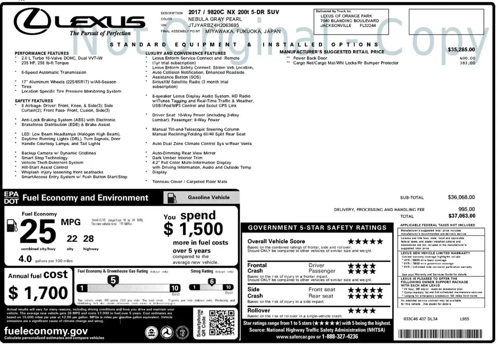 Florida Fine Cars - Used LEXUS NX 2017 ORLANDO NX TURBO