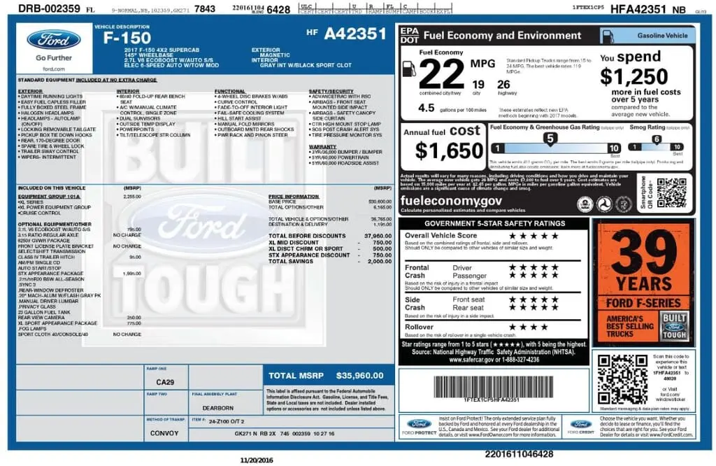 Florida Fine Cars - Used FORD F-150 2017 MIAMI XL SUPERCAB