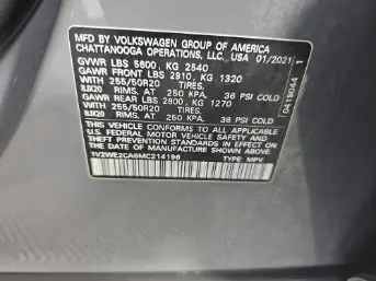 Florida Fine Cars - Used VOLKSWAGEN ATLAS CROSS SPORT 2021 ORLANDO 3.6L V6 SE W/TECHNOLOGY