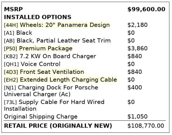 Florida Fine Cars - Used PORSCHE PANAMERA 2018 MIAMI 4 E-HYBRID