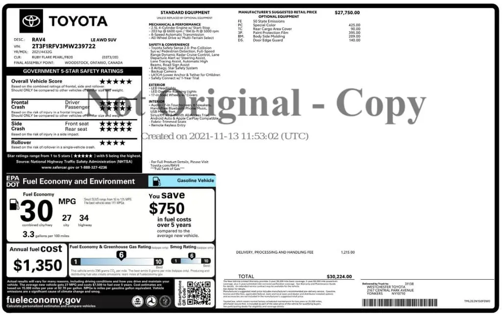 Florida Fine Cars - Used TOYOTA RAV4 2021 MIAMI LE