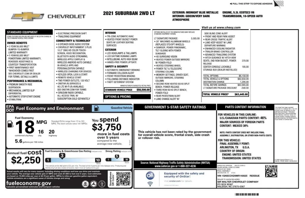 Florida Fine Cars - Used CHEVROLET SUBURBAN 2021 MARGATE LT