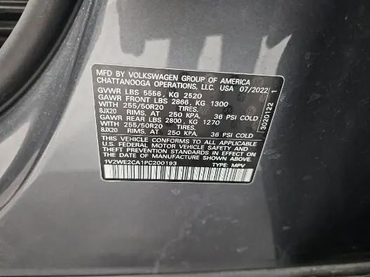 Florida Fine Cars - Used VOLKSWAGEN ATLAS CROSS SPORT 2023 WEST PALM 3.6L V6 SE W/TECHNOLOGY