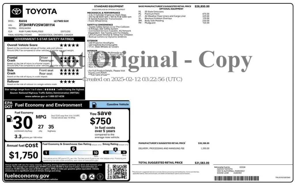 Florida Fine Cars - Used TOYOTA RAV4 2025 MIAMI LE