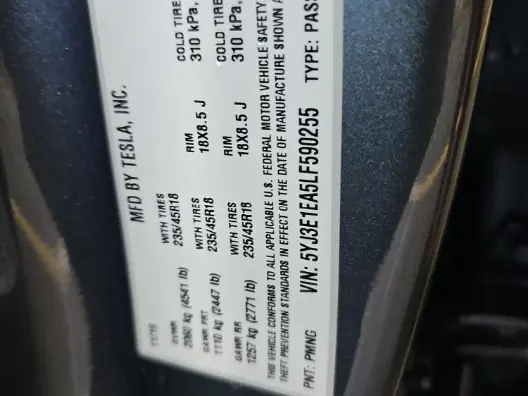 Florida Fine Cars - Used TESLA MODEL 3 2020 WEST PALM STANDARD RANGE PLUS