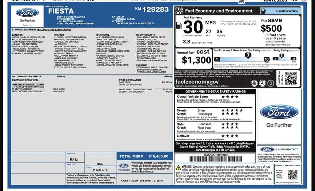 Florida Fine Cars - Used FORD FIESTA 2019 WEST PALM SE