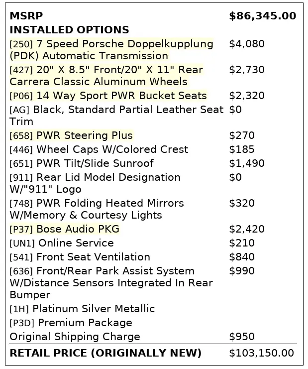 Florida Fine Cars - Used PORSCHE 911 2013 ORLANDO CARRERA
